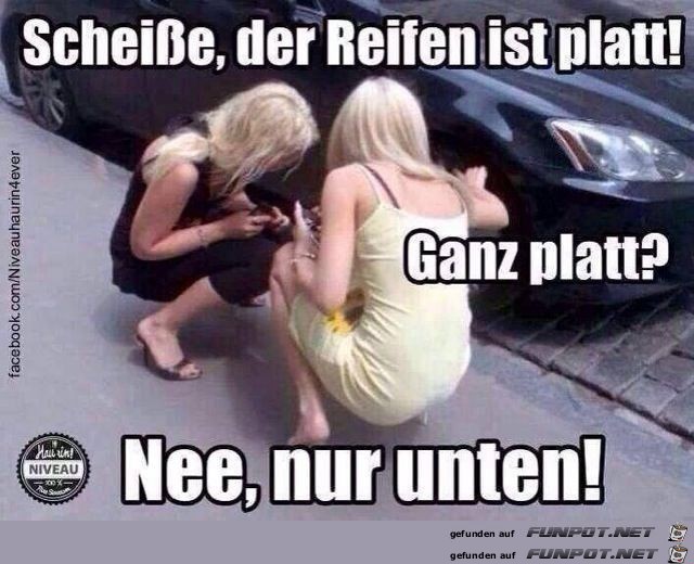 Reifen ist platt Reifen ist platt