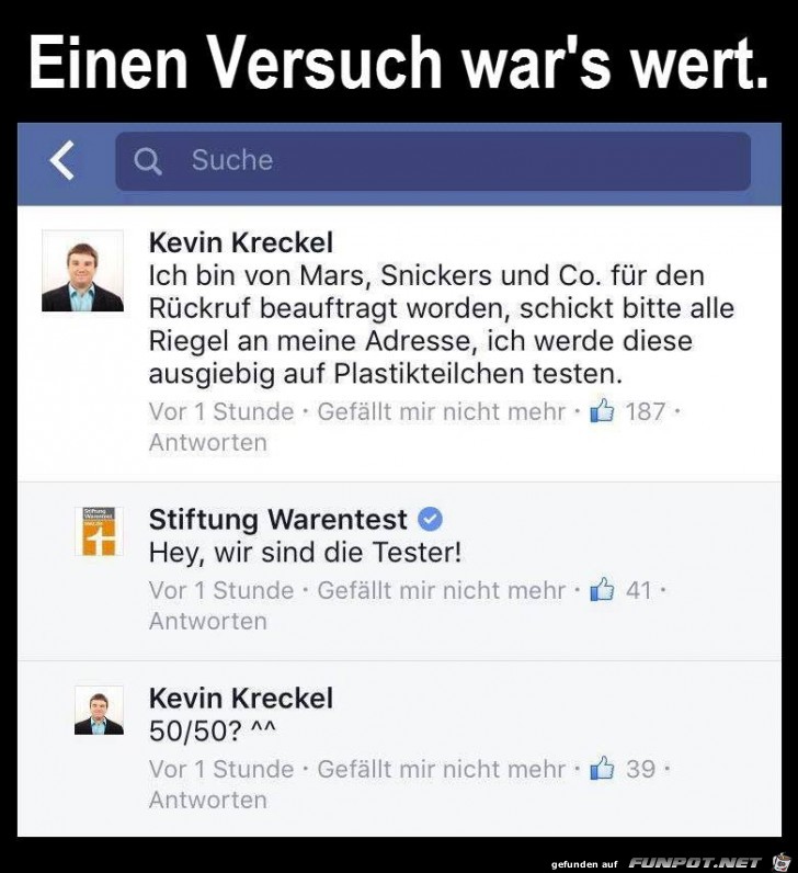 Man kann es ja mal versuchen