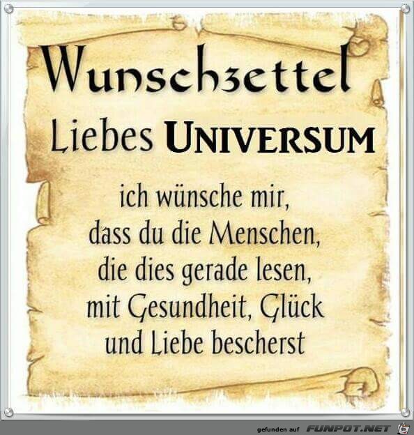 Liebes Universum