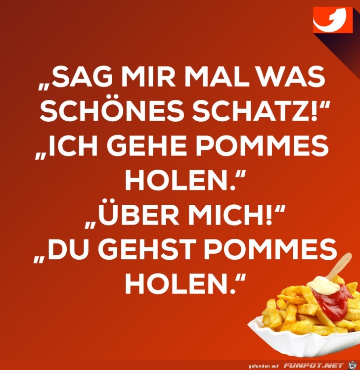 Pommes holen