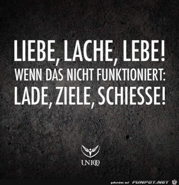 Liebe, lache, lebe