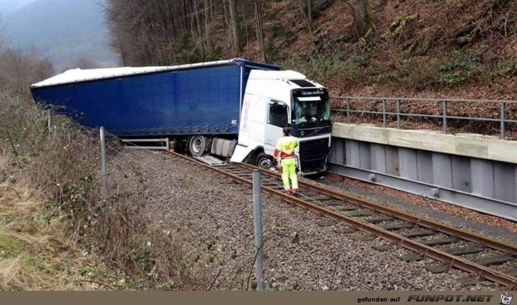 Falsch aufgefahren