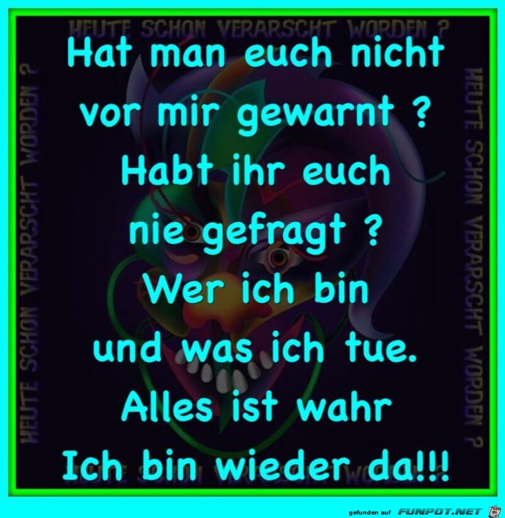 Warnung vor mir Warnung vor mir