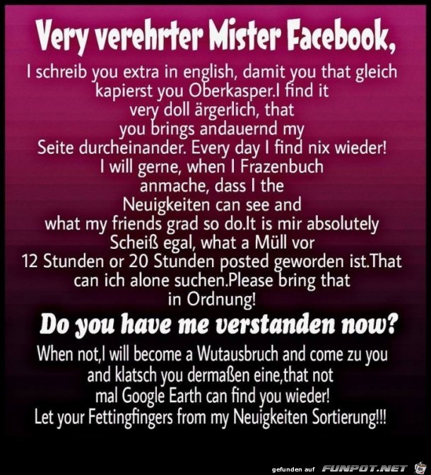 Mister Facebook Mister Facebook