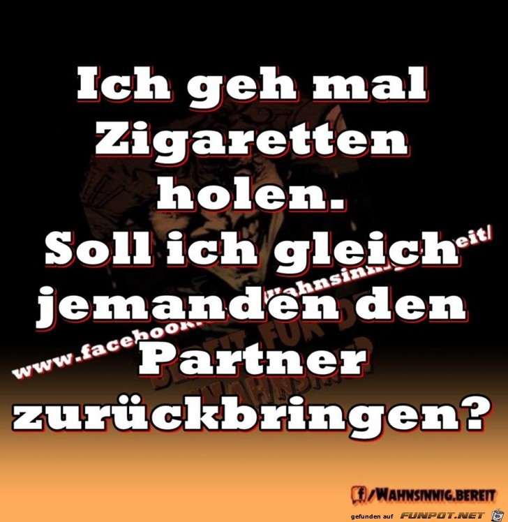 Zigaretten holen