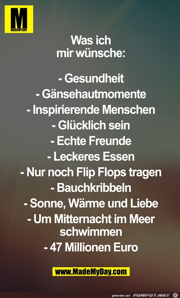 Was ich mir wuensche Was ich mir wuensche