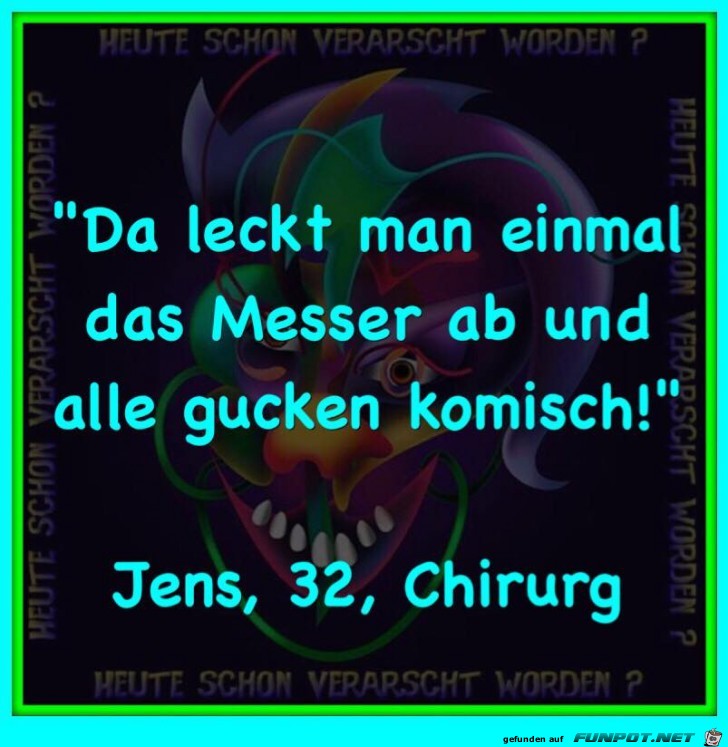 Messer ablecken Messer ablecken