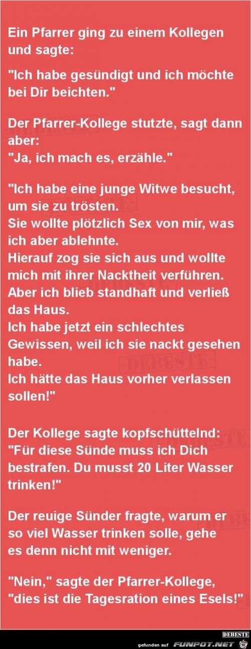 wenn ein Pfarrer sündigt wenn ein Pfarrer sündigt