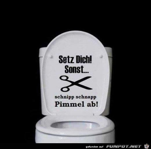 setz dich sonst