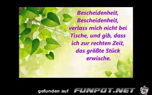 Bescheidenheit Bescheidenheit