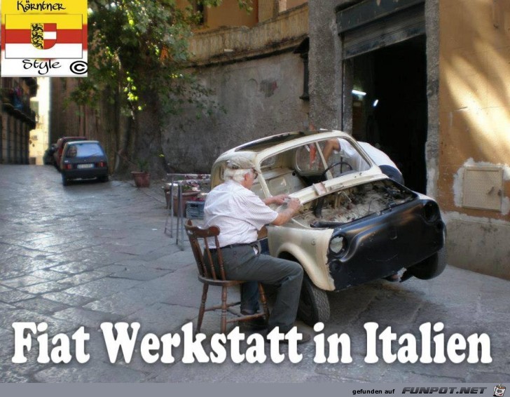 Werkstatt in Italien