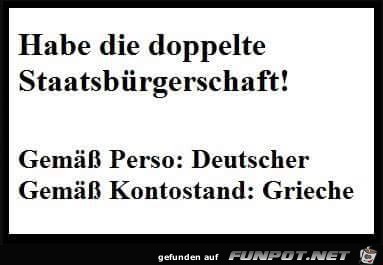 Doppelte Staatsbürgerschaft Doppelte Staatsbürgerschaft
