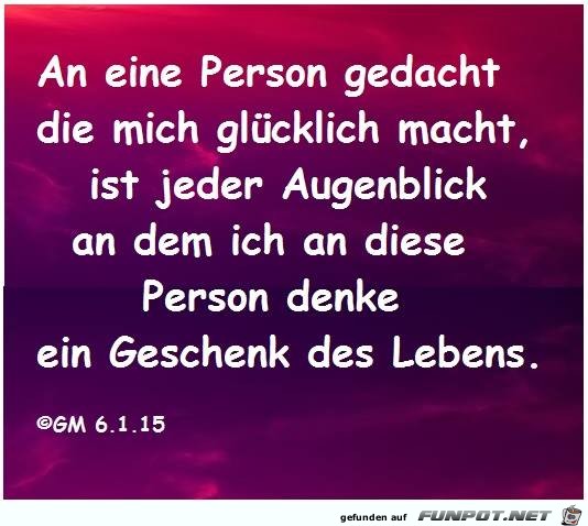 An eine Person