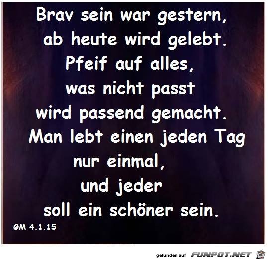 Brav sein