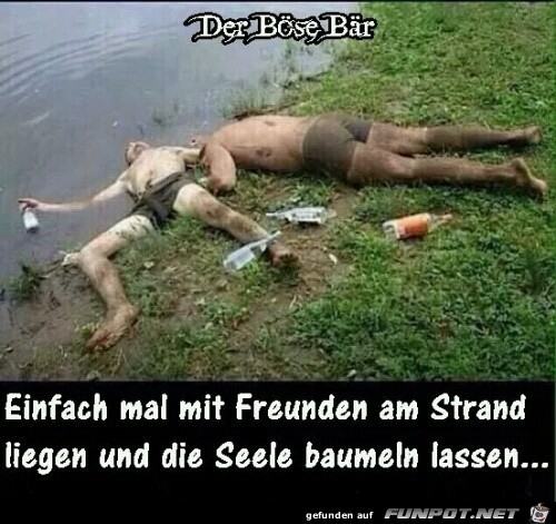 Mit Freunden am Strand Mit Freunden am Strand