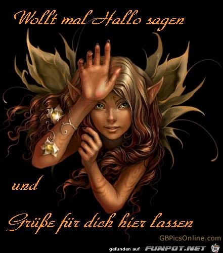 mal Hallo sagen