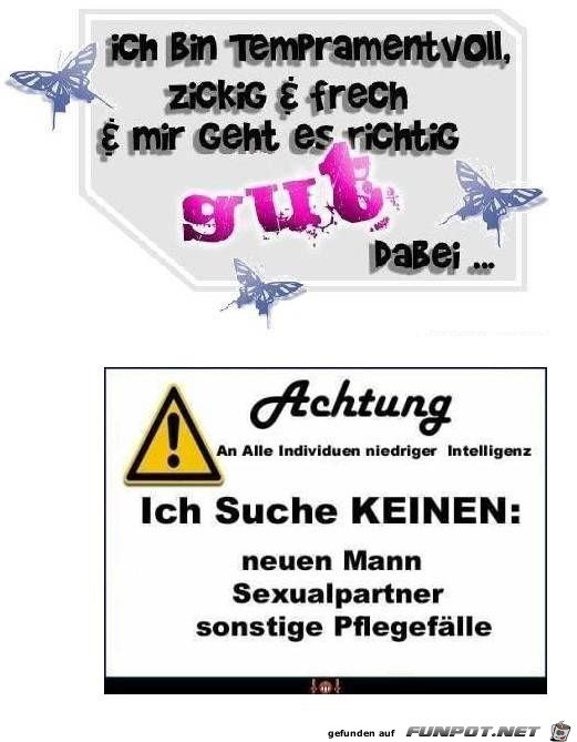Achtung ich suche keinen Achtung ich suche keinen