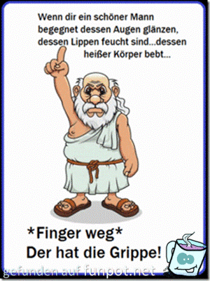 Finger weg der hat Fieber