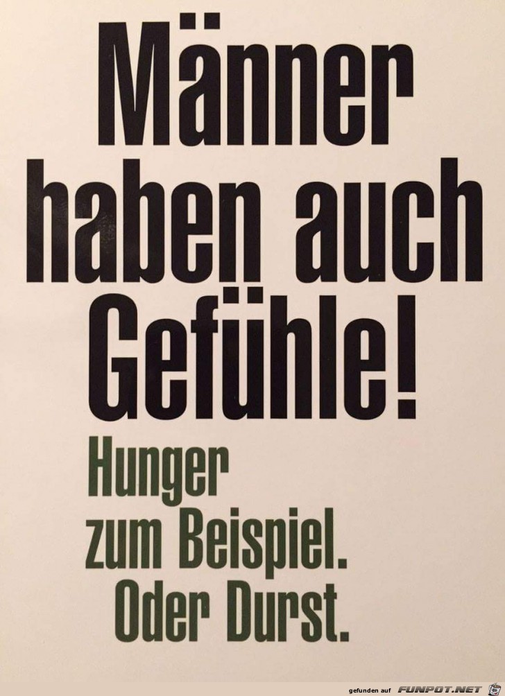 Männer haben auf Gefühle Männer haben auf Gefühle