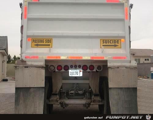 Signale an einem Truck Signale an einem Truck
