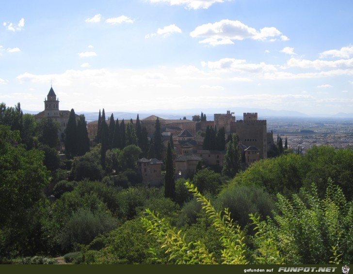 Aussicht auf die Alhambra Aussicht auf die Alhambra