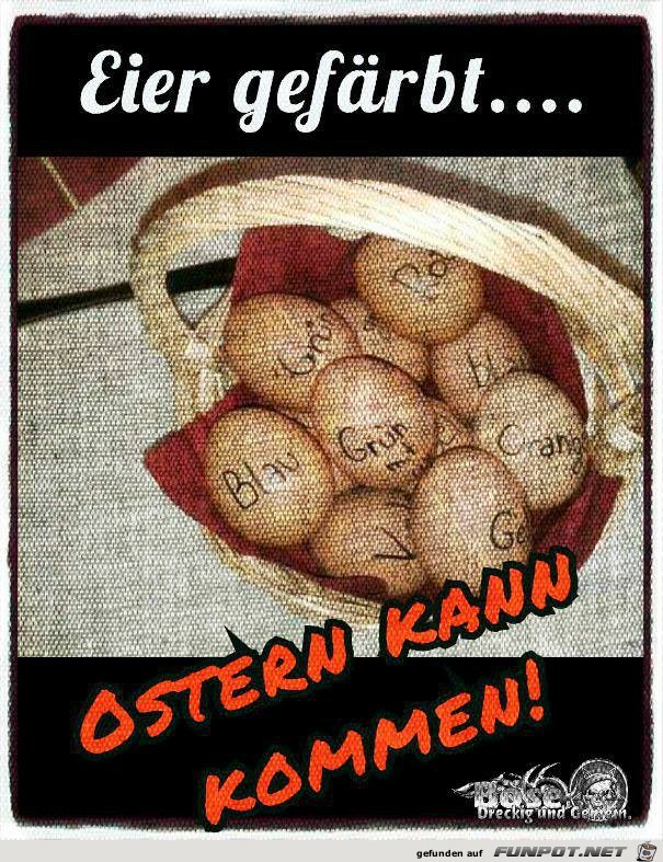 Eier gefaerbt Eier gefaerbt