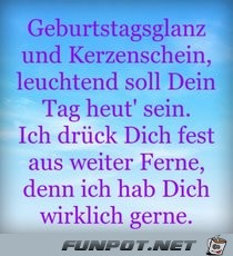 Geburtstagsglanz und Kerzenschein Geburtstagsglanz und Kerzenschein