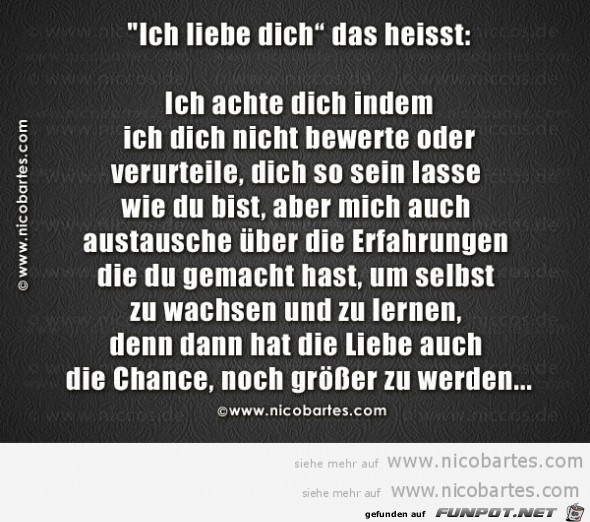 ich liebe dich - das heisst 