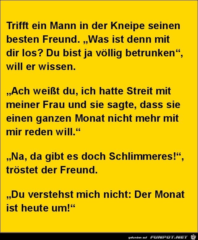 der Monat geht so schnell rum