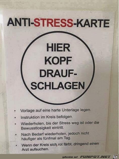 Anti-Stress-Karte