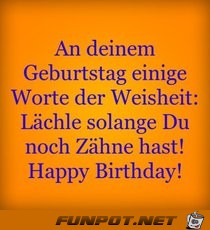 an deinem Geburtstag an deinem Geburtstag