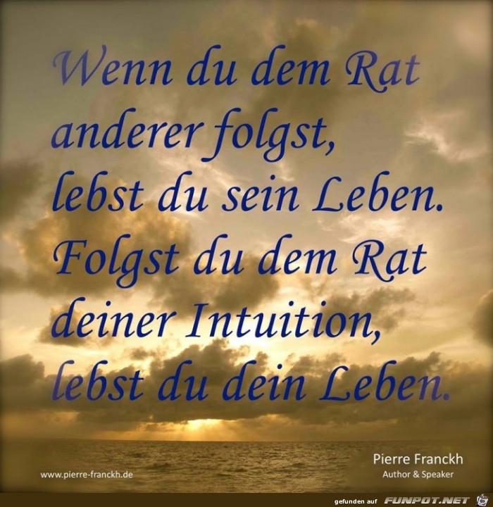 Wenn Du dem Rat Wenn Du dem Rat