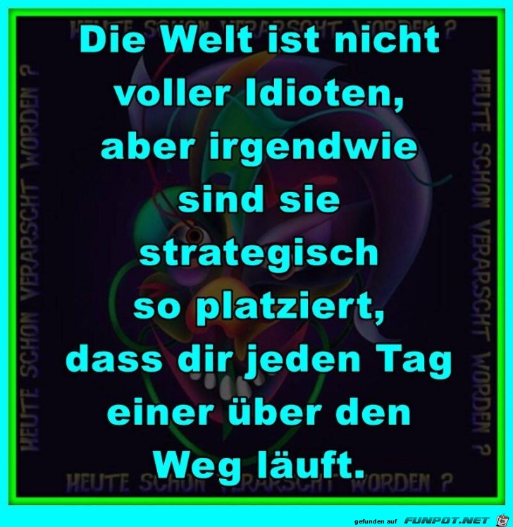Die Welt ist nicht Die Welt ist nicht
