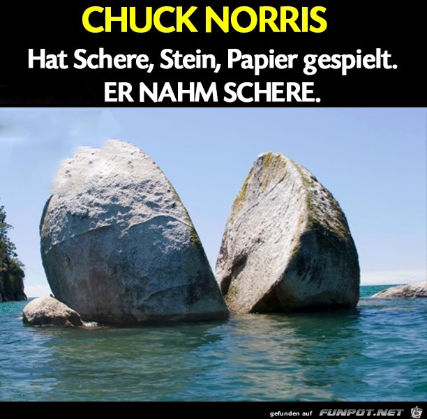 Er nahm Schere