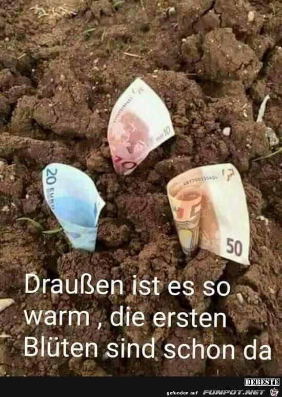 Draussen ist so warm