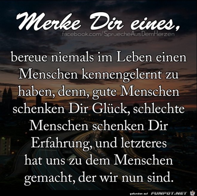 merke dir eines 