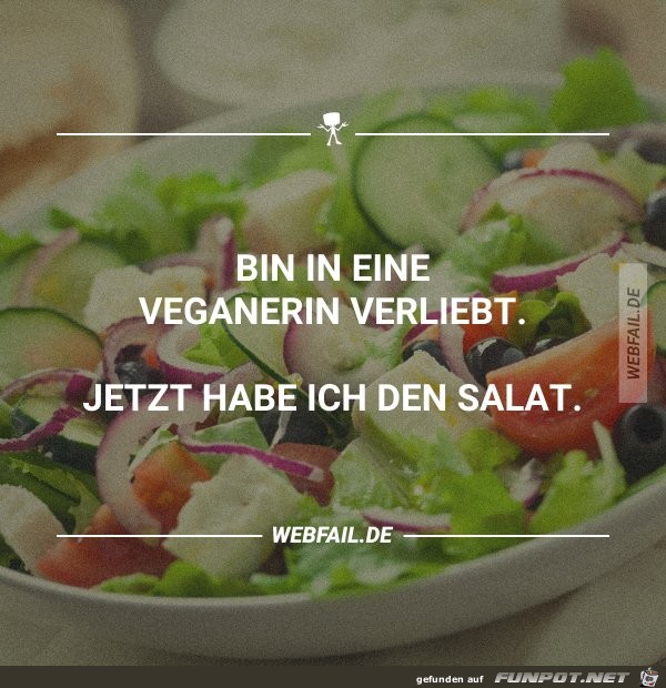 bin in eine Veganerin verliebt