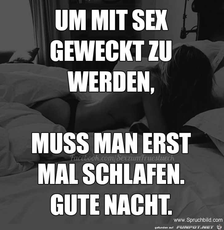 um mit Sex geweckt zu werden 