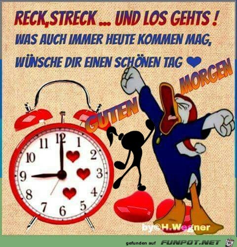 Reck Streck und los gehts