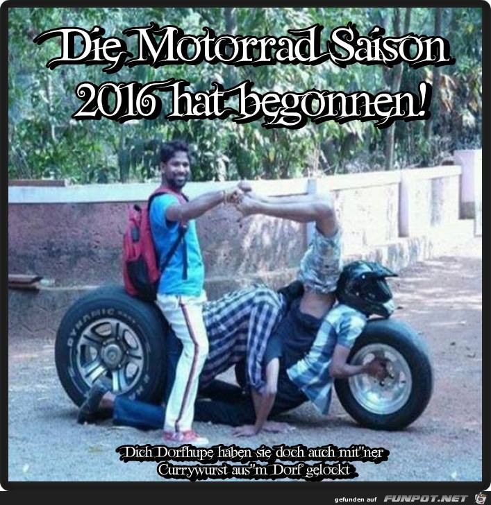 Motorradsaison 2016 hat begonnen