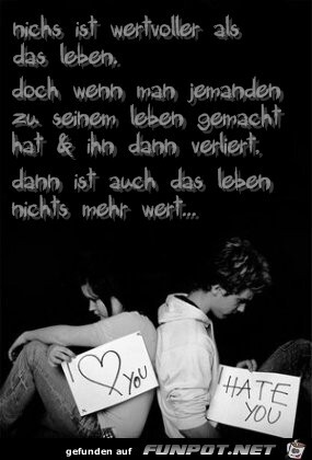 nichts ist wertvoller als das Leben nichts ist wertvoller als das Leben