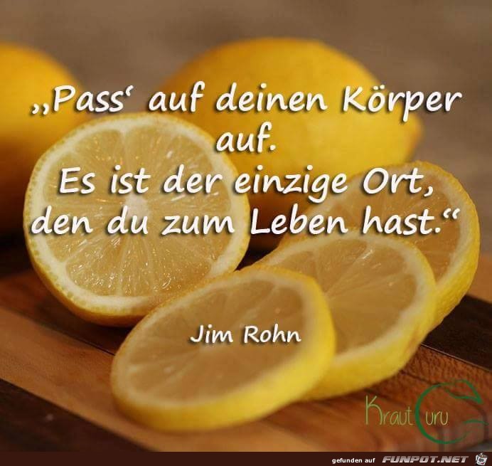 Pass auf deinen Koerper auf