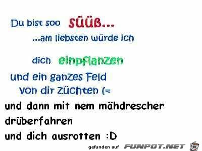 du bist soooo suess du bist soooo suess
