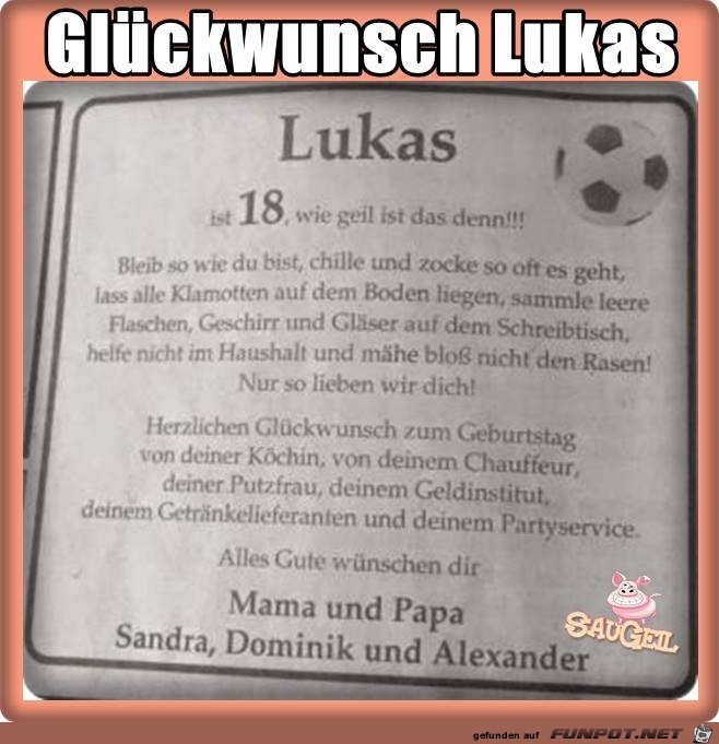Glueckwunsch Glueckwunsch