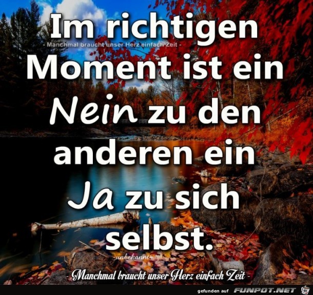 Im richtigen Moment