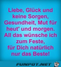 Liebe Glueck und keine Sorgen 