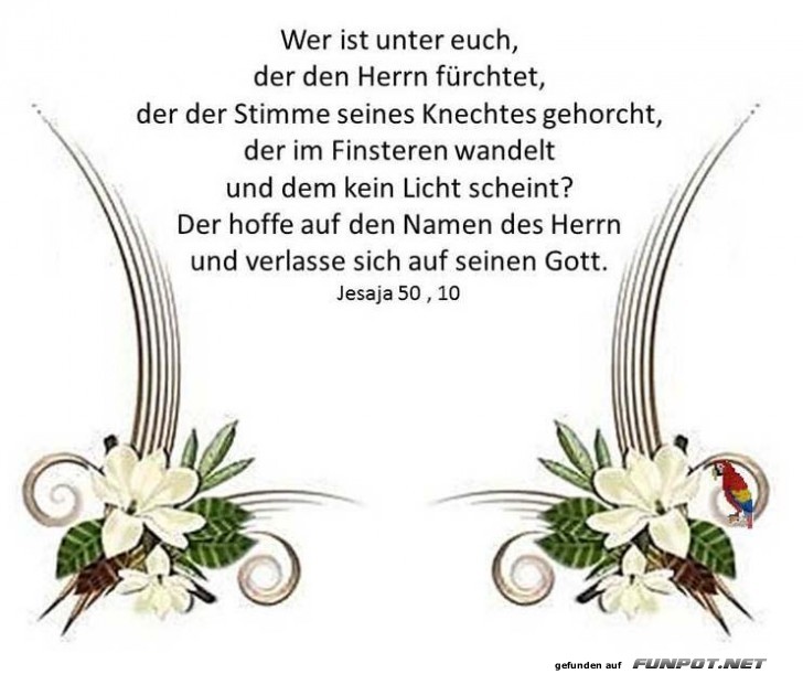 Wer ist unter euch Wer ist unter euch