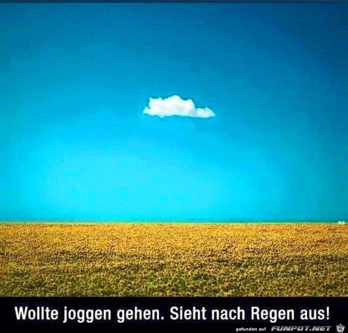 Sieht nach Regen aus