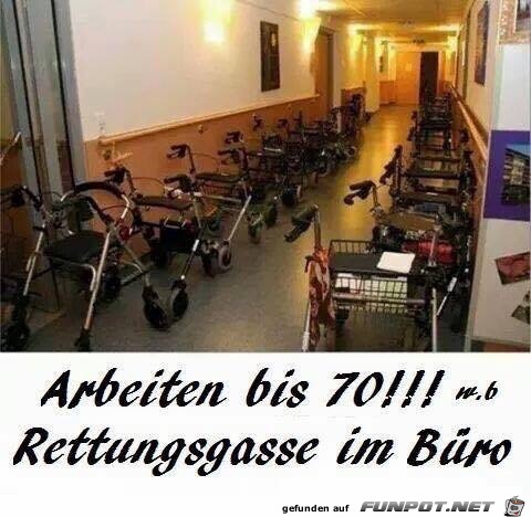 Arbeiten bis 70