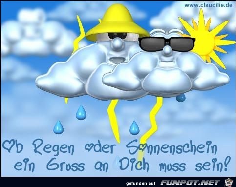 Ob Regen oder Sonnenschein